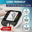 ByFloProducts Blood Pressure Monitor for Home Use – Digital Heart Rate Monitor with Backlit LCD Screen, Includes Blood Pressure Cuff, 4 AAA Batteries, Perfect Automatic Blood Pressure Machine (Black with Backlight) 🍁 All In One Marketplace Canada