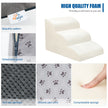 Dog Stairs for Small Dogs - High Density Foam Dog Ramp, Extra Wide Pet Steps with Non-Slip Bottom for High Beds, Couche and Sofa, Best for Dogs Injured, Older Doggy Cats, Pet with Joint Pain (3 Tiers) 🍁 All In One Marketplace Canada