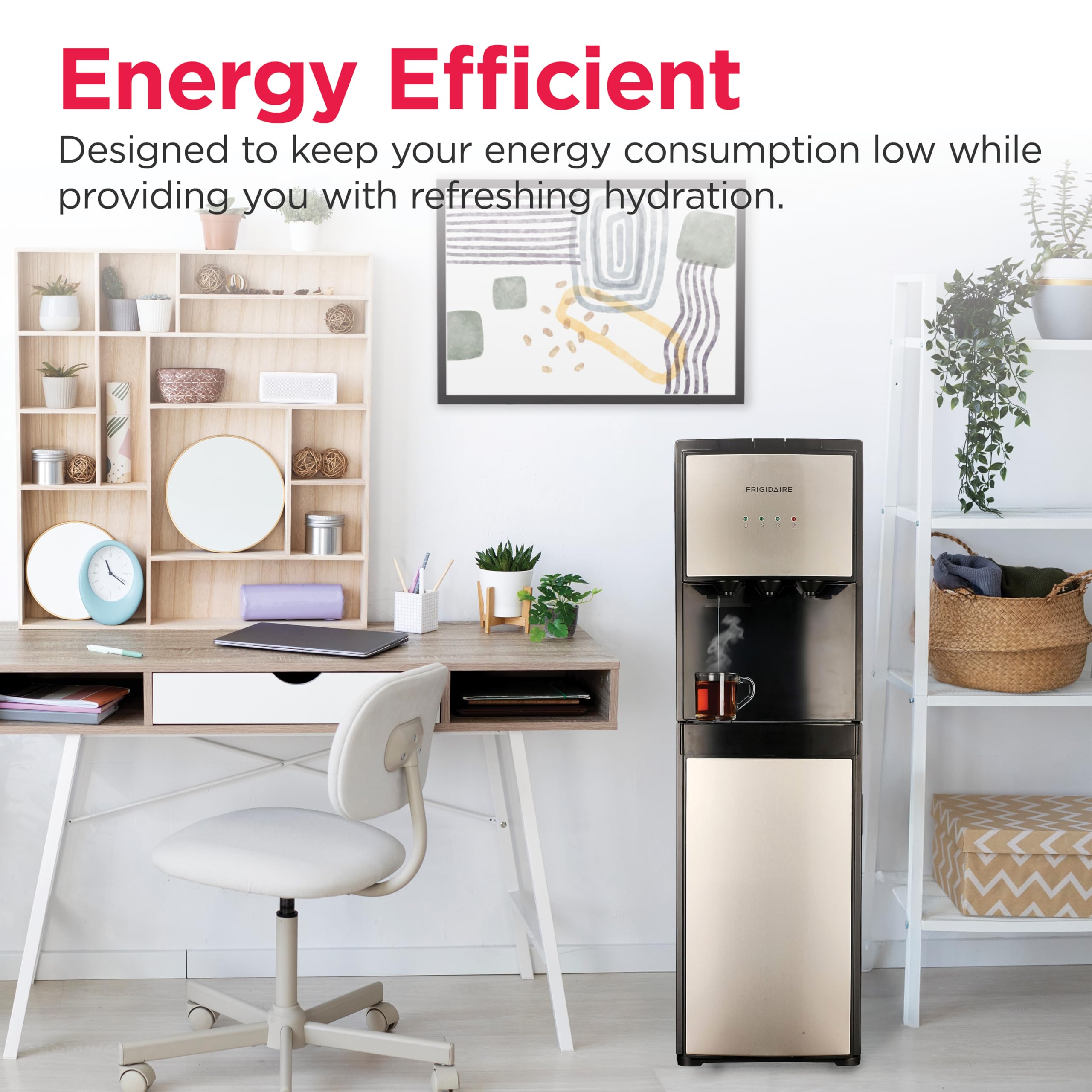 Frigidaire, 5 Gallon Bottom Loading Hot and Cold Water Dispenser, Stainless Steel 🍁 All In One Marketplace Canada