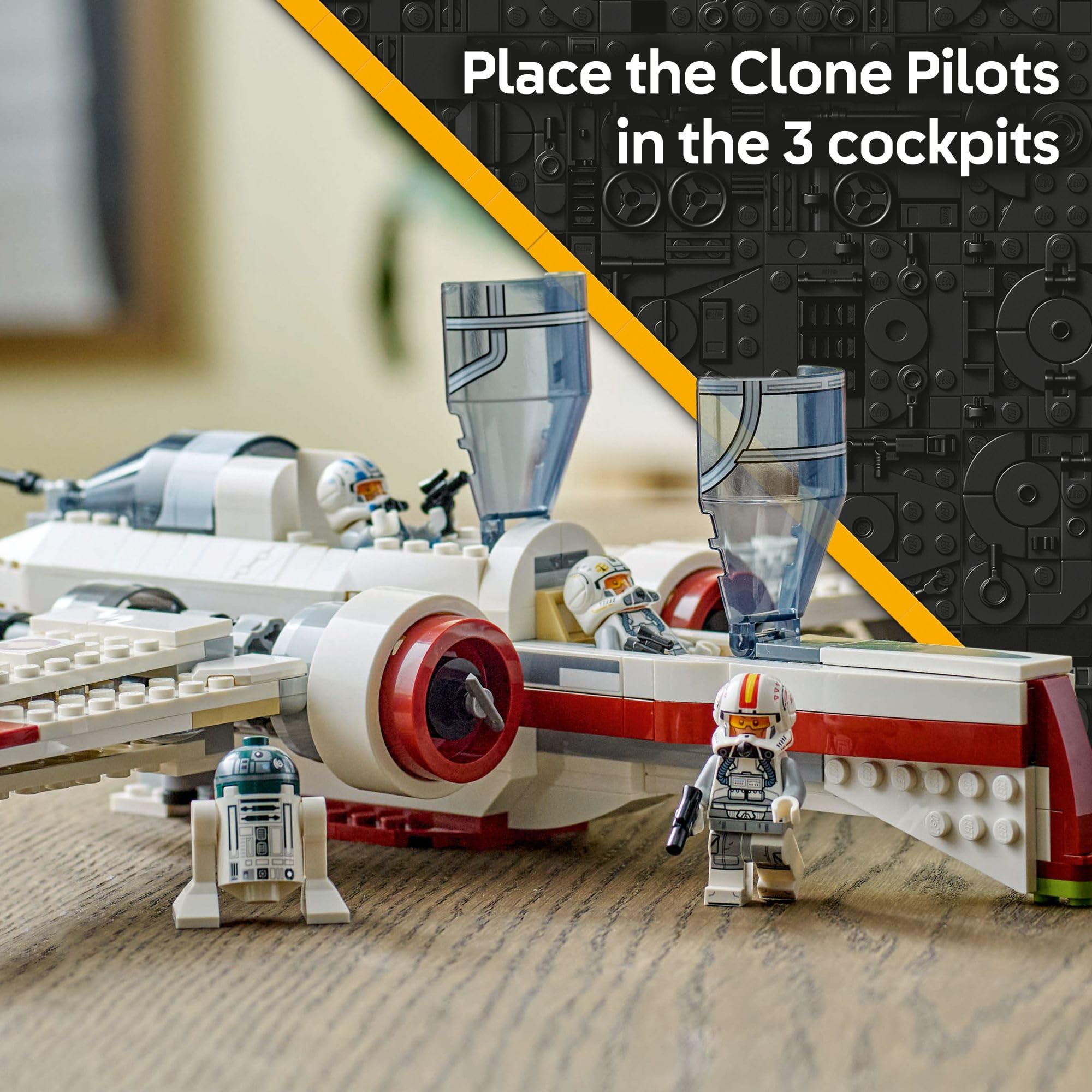LEGO Star Wars: Revenge of The Sith ARC-170 Starfighter Spaceship Building Toy - Kids Star Wars Toy for Boys and Girls, Ages 9+ - Gift Idea for Birthdays - 75402 🍁 All In One Marketplace Canada