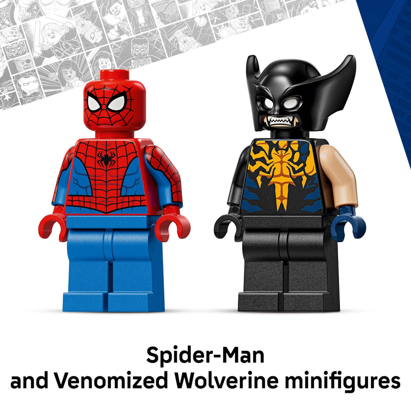 LEGO Marvel Spider-Man Car vs. Venomized Wolverine Building Toy for Boys & Girls - Super Hero & Villain Playset W/2 Marvel Minifigures - Gift Idea for Birthdays - Ages 7+ - 76336 🍁 All In One Marketplace Canada