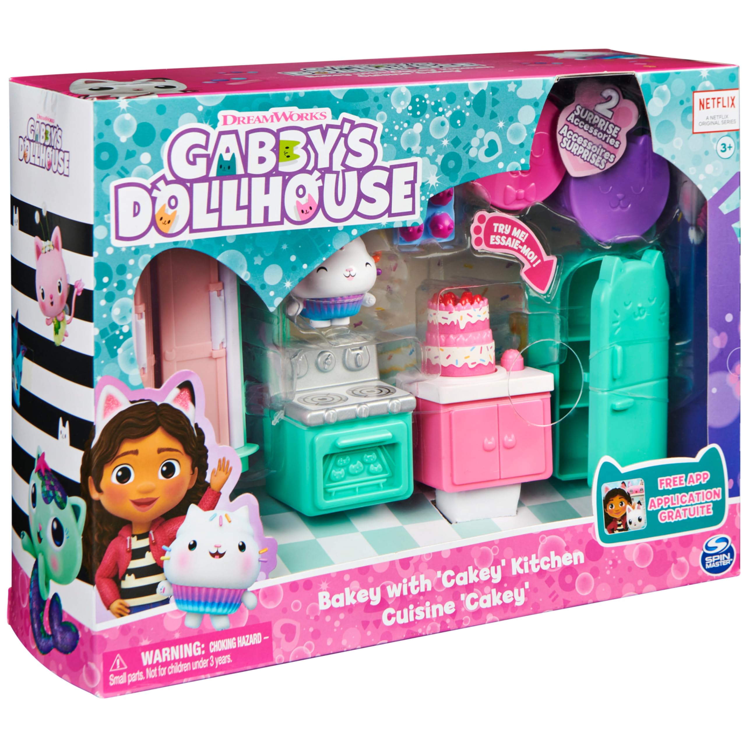 Gabby’s Dollhouse, Bakey with Cakey Kitchen with Figure and 3 Accessories, 3 Furniture and 2 Deliveries, Kids Toys for Ages 3 and up 🍁 All In One Marketplace Canada