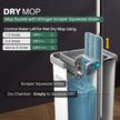 JOYMOOP Hands Free Flat Floor Mop and Bucket with Wringer Set, 3 Washable Microfiber Mops, Wet and Dry Use, Floor Cleaning System 🍁 All In One Marketplace Canada