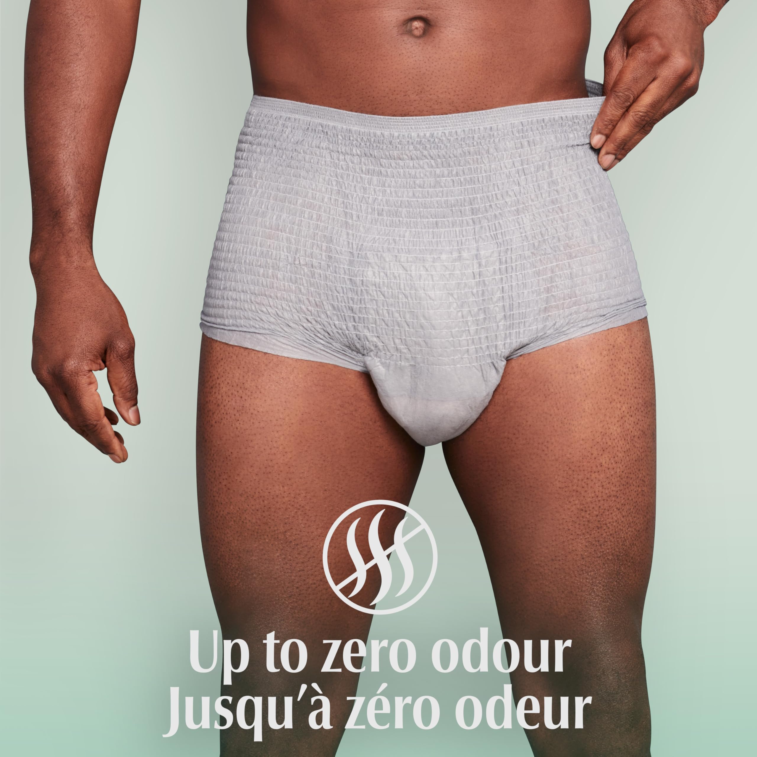 Depend FIT-FLEX Adult Incontinence Underwear for Men, Maximum Absorbency, L, Grey, 28 Count 🍁 All In One Marketplace Canada