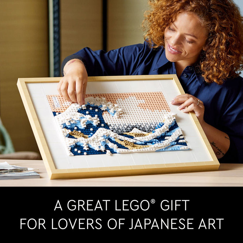 LEGO Art Hokusai – The Great Wave, 3D Japanese Wall Art, Framed Ocean Canvas Picture for Home or Office Décor, Creative DIY Activity, Arts & Crafts Kit, Hobbies for Adults, 31208 🍁 All In One Marketplace Canada