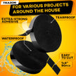 Hook and Loop Tape Roll with Heavy Duty Adhesive Industrial Strength Easy to Cut, Strong Hook and Loop Strips with Sticky Back, Black (Black, 1 Inch x 30 Feet) 🍁 All In One Marketplace Canada