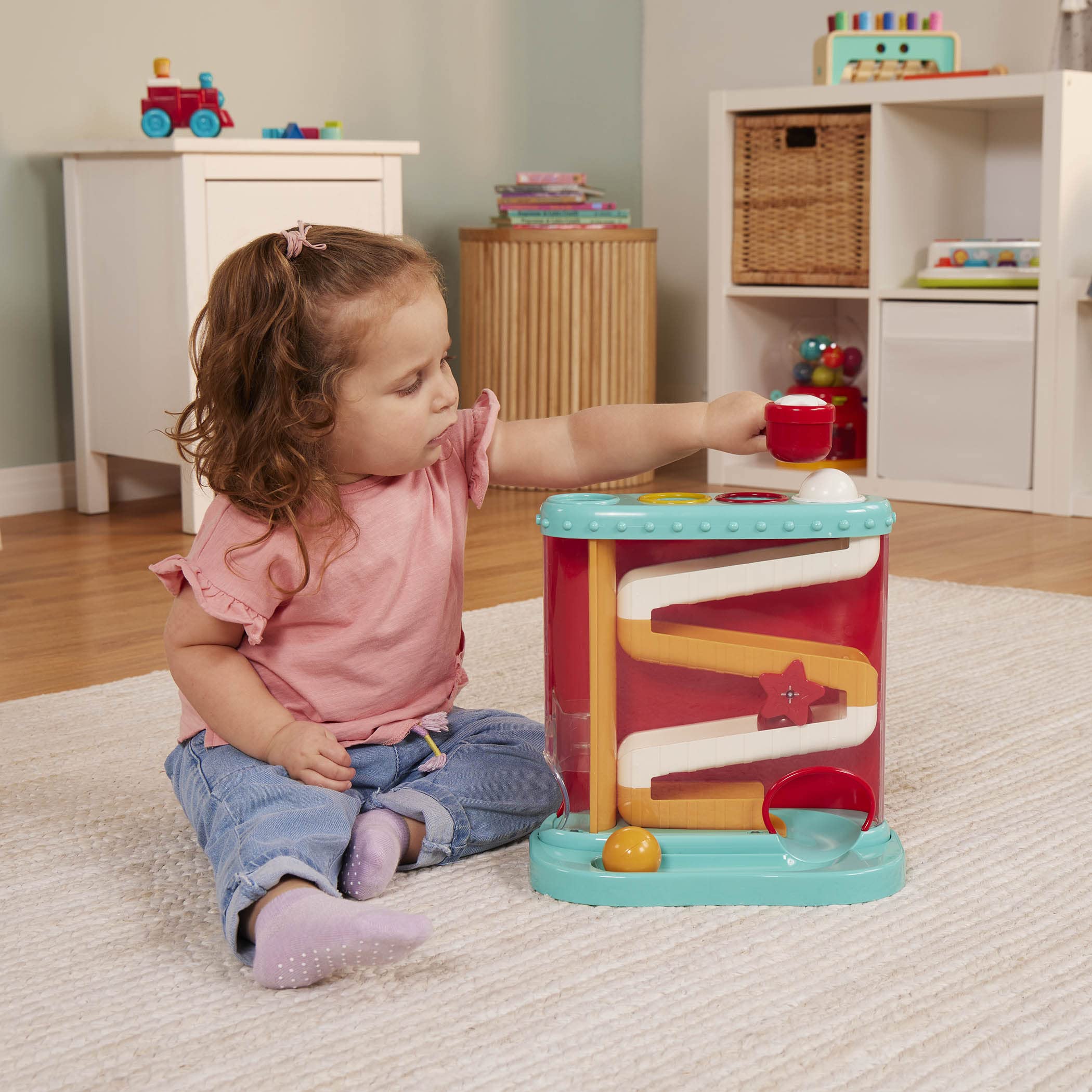 Battat Pound-a-Ball Toy, Pound & Roll Ball Maze, Light Blue, Toddler 🍁 All In One Marketplace Canada