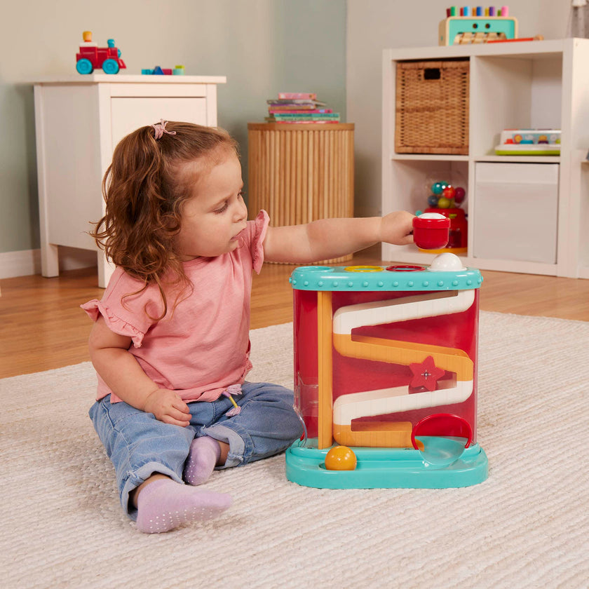 Battat Pound-a-Ball Toy, Pound & Roll Ball Maze, Light Blue, Toddler 🍁 All In One Marketplace Canada