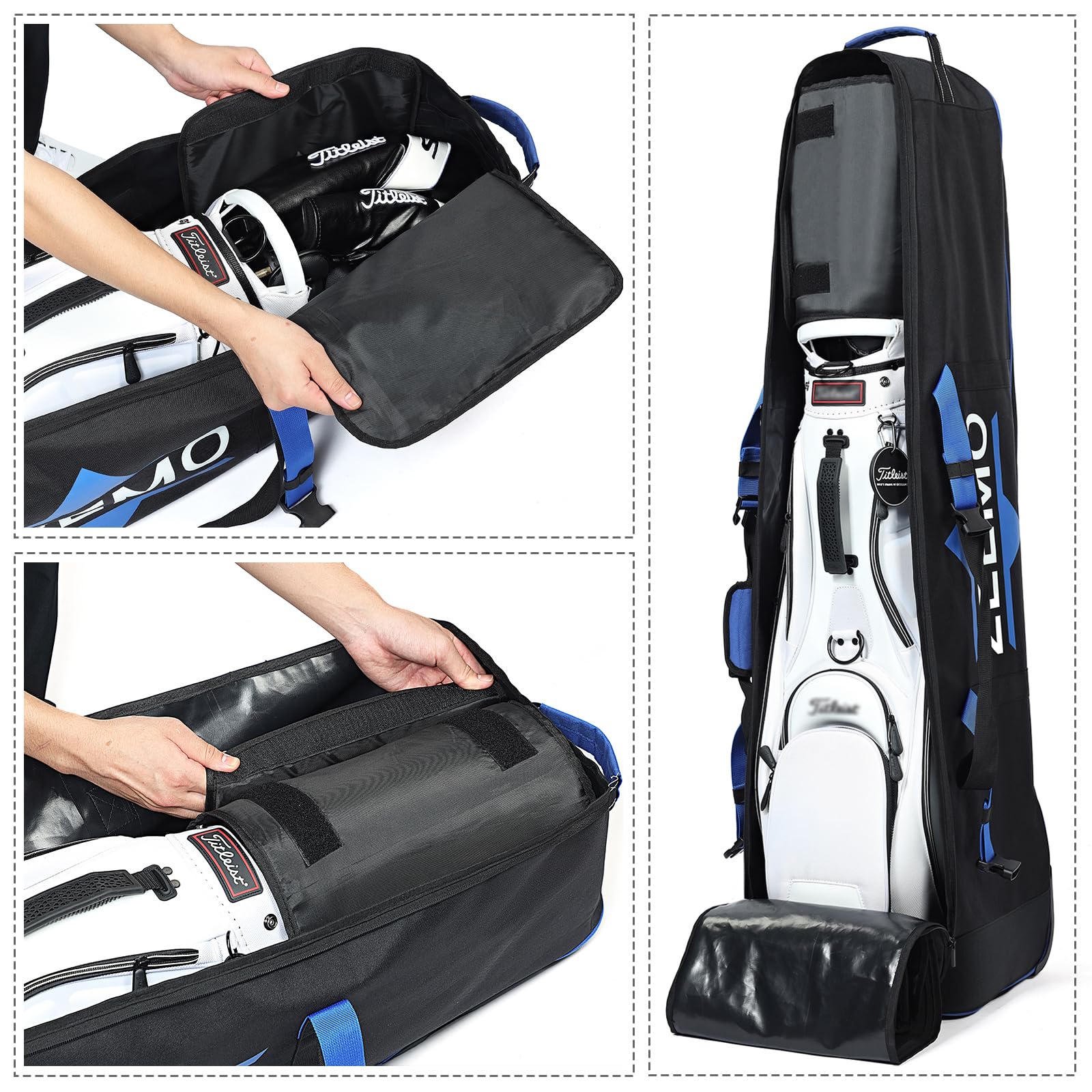 ZEEMO Full-Open Golf Travel Bag for Airlines, Wheeled Club Carrier Bag 🍁 All In One Marketplace Canada