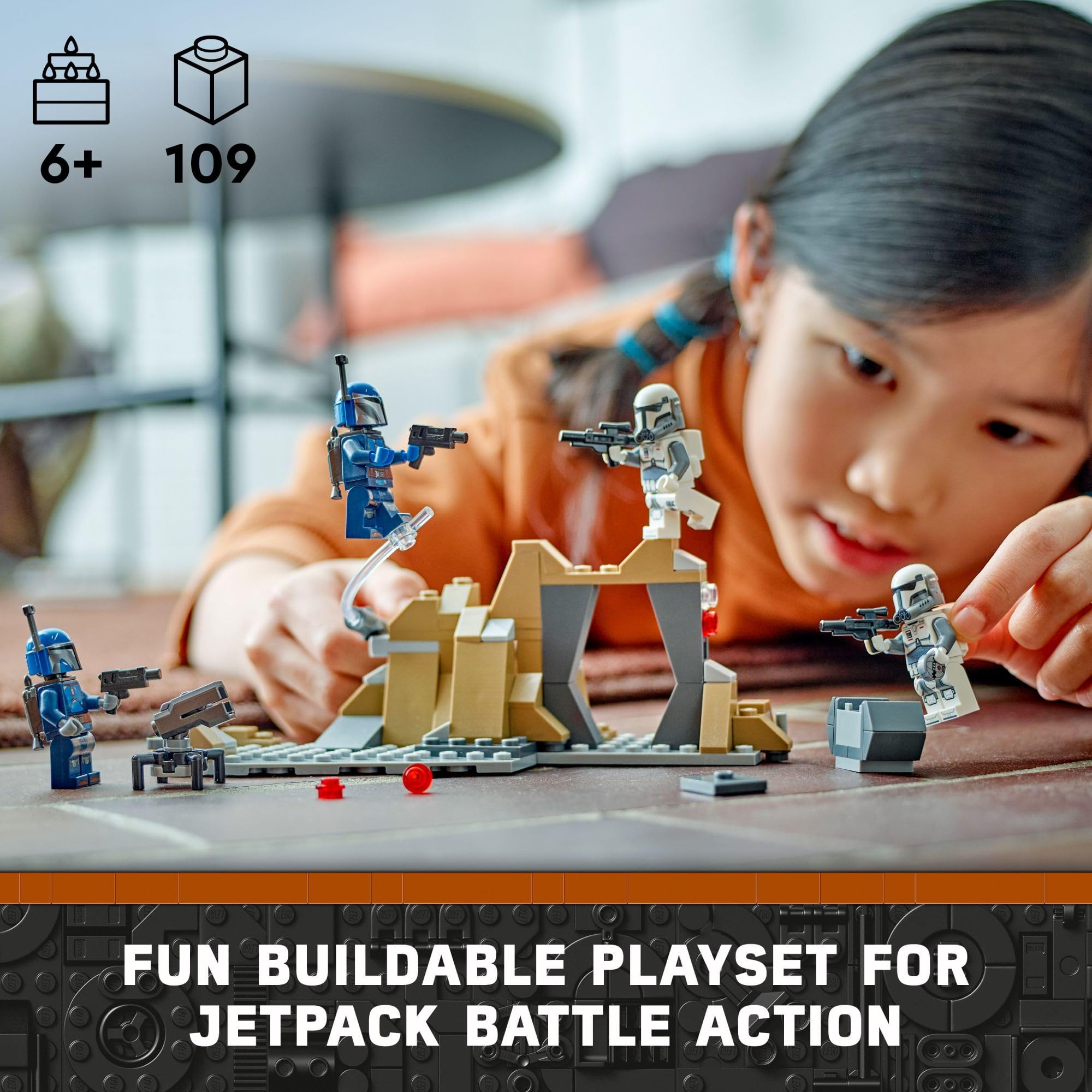 LEGO Star Wars: The Mandalorian Ambush on Mandalore Battle Pack, Building Toy with 4 Star Wars Minifigures, Collectible Brick Built Playset, Star Wars Gift Idea for Boys and Girls Ages 6 and Up, 75373 🍁 All In One Marketplace Canada