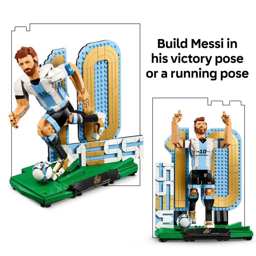 LEGO Editions Lionel Messi – Soccer Legend - Building Set for Boys & Girls, Ages 12+ - Collectible Soccer Gift with Plaque - Kids Bedroom or Shelf Decor - 43015 🍁 All In One Marketplace Canada