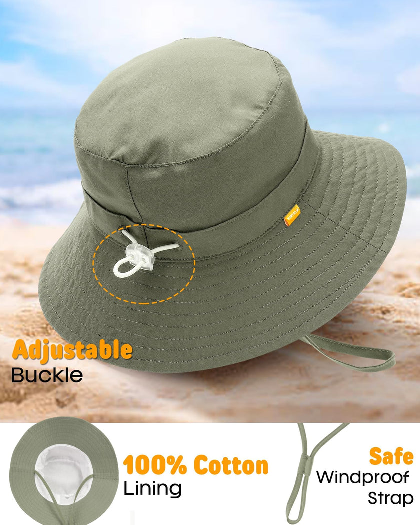 FURTALK Baby Sun Hat Smile Face Toddler Boys Girls Bucket Hat for Kids 0-5 Years 🍁 All In One Marketplace Canada