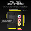 CORSAIR 3500X RS-R ARGB Mid-Tower PC Case – 3X Pre-Installed RS120-R ARGB Fans, GPU Anti-Sag Arm, Fits up to 10x 120mm Fans, Reverse Connection Motherboard Compatible – Black 🍁 All In One Marketplace Canada