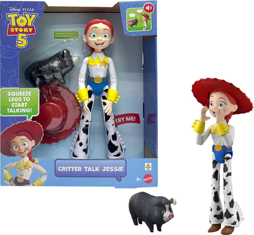 Mattel Disney and Pixar Toy Story 5 Critter Talk Jessie, 12 Inch Posable Action Figure Toy & Jimmy Dean, 35 Plus Movie Sounds & Phrases 🍁 All In One Marketplace Canada