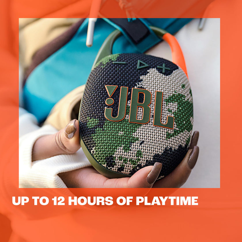 JBL Clip 5 - Ultra-Portable, Waterproof and Dustproof Bluetooth Speaker, Integrated Carabiner, Up to 12 Hours of Play, Made in Part with Recycled Materials (Red) 🍁 All In One Marketplace Canada