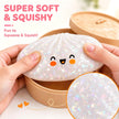 Glitter Dumpling Squishy, Colorful Mystery Dumpling Squishy Surprise Stress Relief, Cute Soft Squeeze Decompression Dough with Steamer (1pcs-White) 🍁 All In One Marketplace Canada