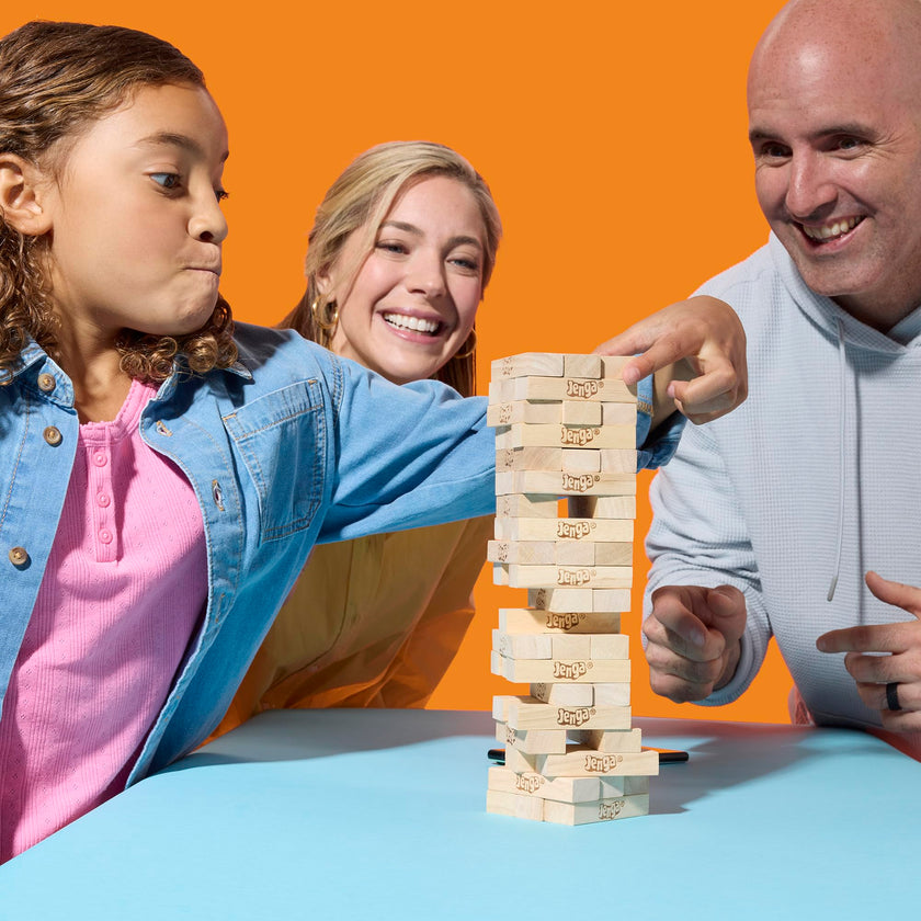 Jenga Official Hasbro Games | Digital Die for 6 More Ways to Play | Original Wood Block Game | Stacking Tower | Ages 6+ | 1+ Players | Party Games 🍁 All In One Marketplace Canada