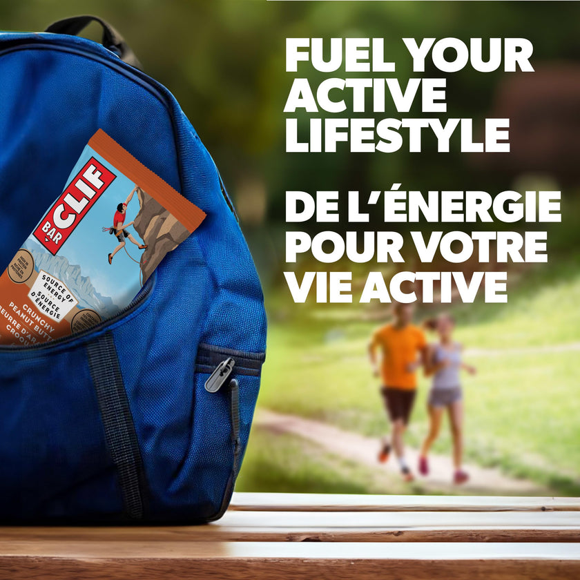 CLIF BAR Energy Bars, Crunchy Peanut Butter, Granola Bar, High in Protein, Contains 70% Organic Ingredients, 1.02 kg (Pack of 15) 🍁 All In One Marketplace Canada