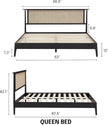 Ruby Natural Rattan Bed Frame