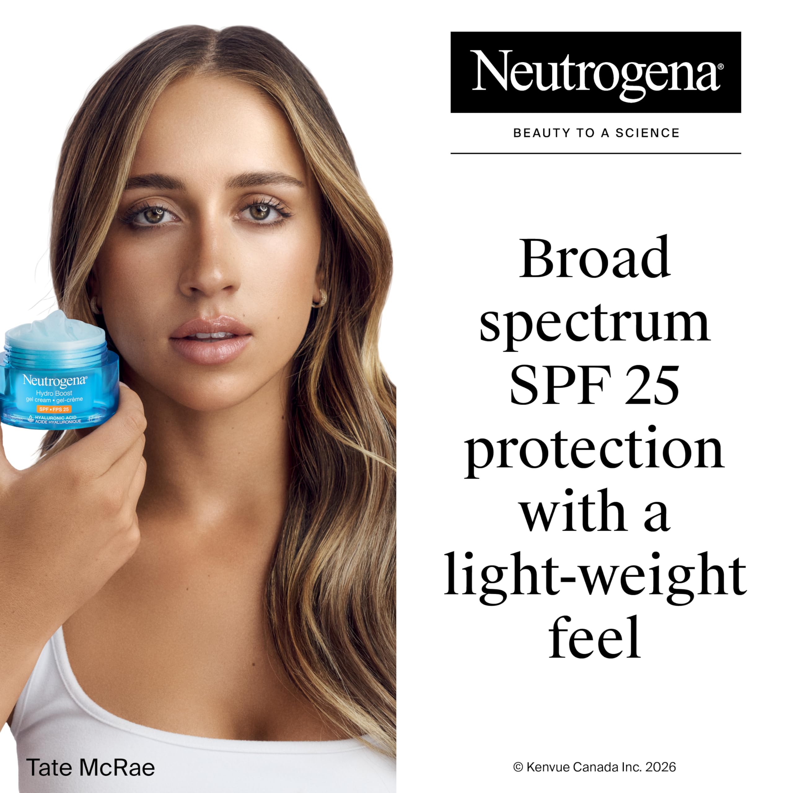 Neutrogena Hydro Boost Gel Cream Face Moisturizer with Sunscreen SPF – Hyaluronic Acid for Hydrated Skin – Fast Absorbing, Oil-Free, Non-Comedogenic 47mL 🍁 All In One Marketplace Canada
