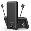 VEGER Portable Charger for iPhone Built in Cables and Wall Plug, 10000mah Slim Fast Charging USB C Power Bank, Travel Essential Battery Pack Compatible with iPhones, iPad, Samsung More Devices(Black) 🍁 All In One Marketplace Canada