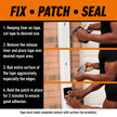 Gorilla Waterproof Patch & Seal Tape, Heavy-Duty, Instantly Seals, Works Underwater, Indoor/Outdoor, Flexible Permanent Bond, 4 in x 10 ft, Black, 1 Pack 🍁 All In One Marketplace Canada