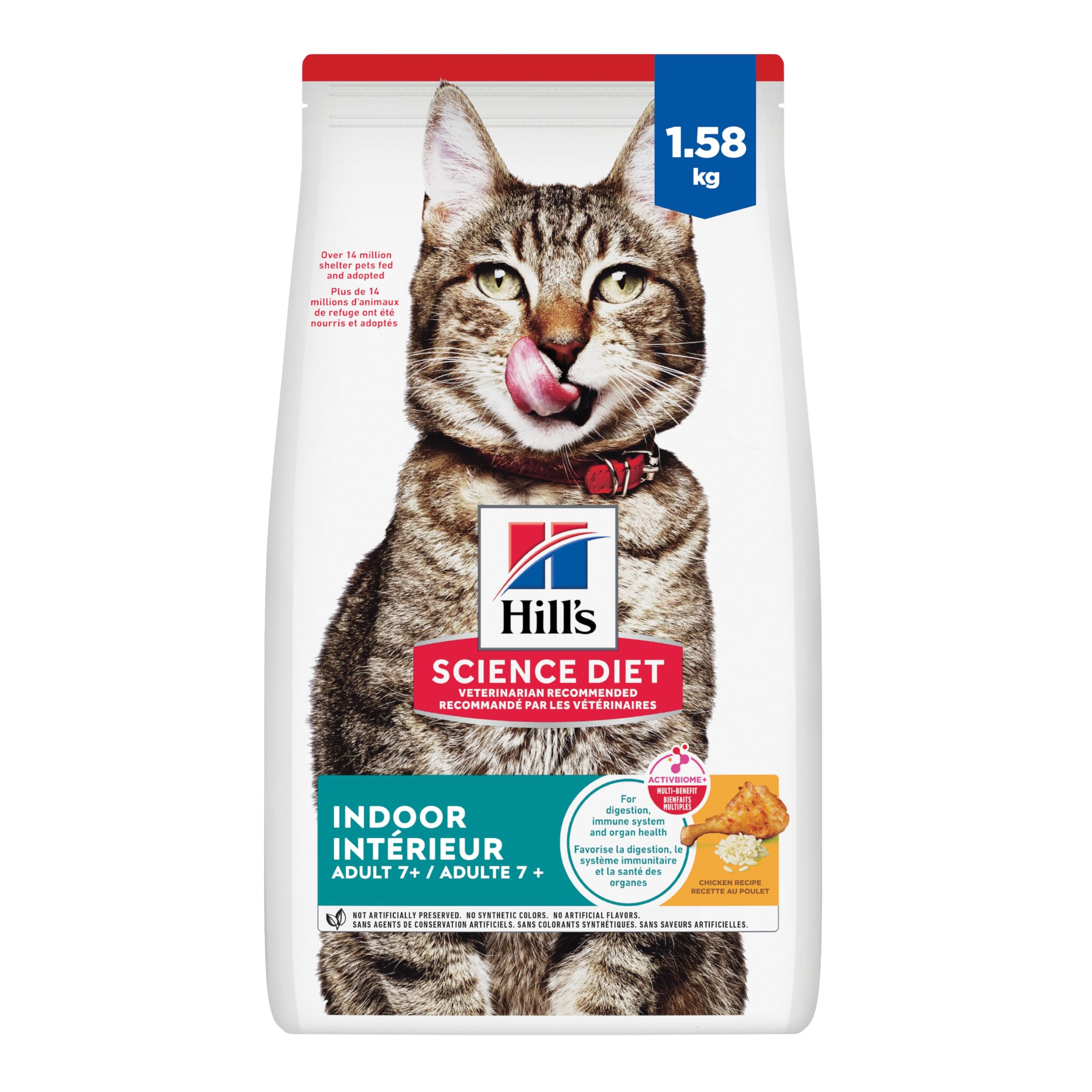 Hill's Science Diet Senior 7+ Indoor Chicken Recipe Dry Cat Food 1.58 kg Bag 🍁 All In One Marketplace Canada