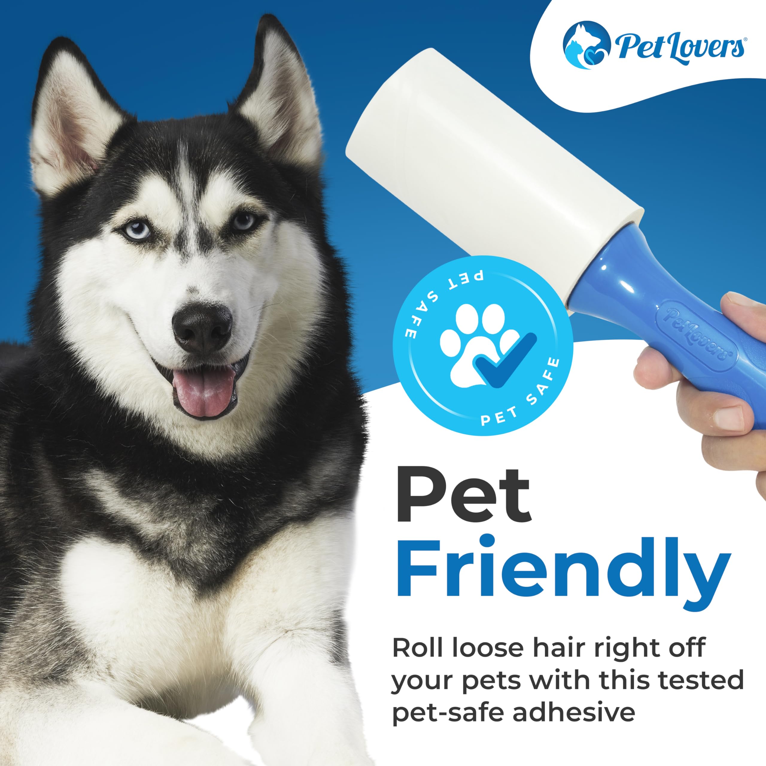 PetLovers Extra Sticky Lint Roller Bulk Value Set 3 Rollers 7 Refills 1,000 Sheets for Pet Hair Removal, Dog and Cat Lint Remover 🍁 All In One Marketplace Canada