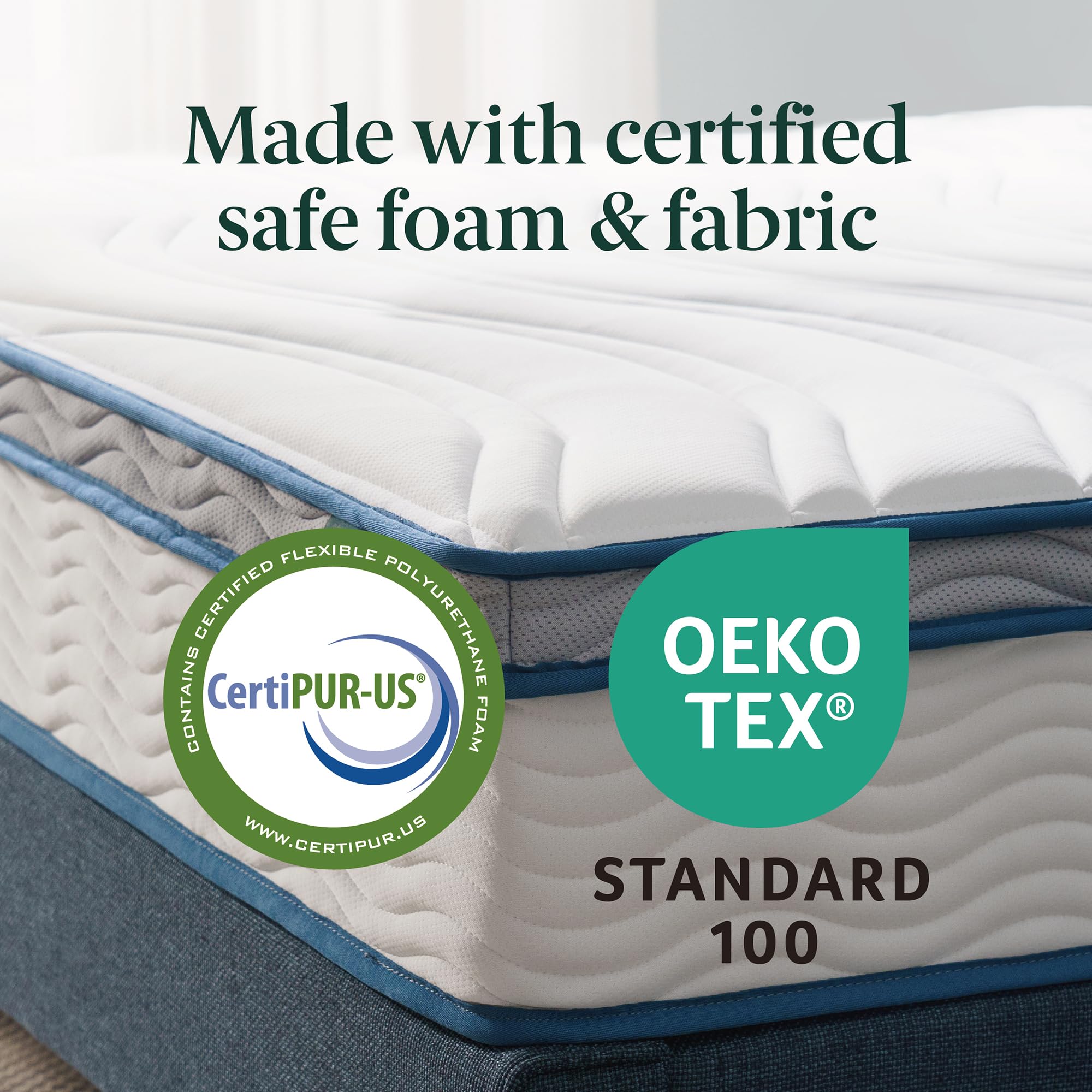 Zinus Twin Mattress - 10 Inch Foam & Spring Hybrid Mattress, Affordable Mattress, CertiPUR-US Certified Foam, Mattress in a Box, 10-Year Warranty, Twin Size 🍁 All In One Marketplace Canada