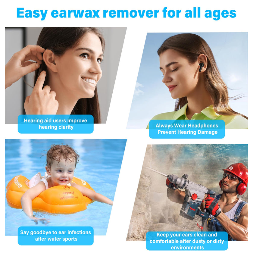 TopQuaFocus 500ml Earwax Remover Ear Cleaner Irrigation Tool Ear wax Removal Flushing System Earwax Cleaning Spray Bottles Ear Flush System for Adults & Kids (16.9oz) 🍁 All In One Marketplace Canada