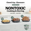 Ninja Crispi Pro 6-in-1 Glass Air Fryer | 6qt & 2.5qt Glass Containers with Storage Lids | Non-Toxic | Meal Prep, Microwave, Freezer & Dishwasher Safe | Air Fry, Bake & More | Ash Grey | AS101CDG 🍁 All In One Marketplace Canada