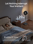 DREO Smart Fan For Bedroom, Standing Fans for Home, 120°+150° Oscillating Pedestal Fan Wi-Fi/Voice Control, 100ft 20db Quiet Circulator RGB Fan, DC Motor, 6 Modes, 12 Speeds, 37-42'' Adjustable Height 🍁 All In One Marketplace Canada