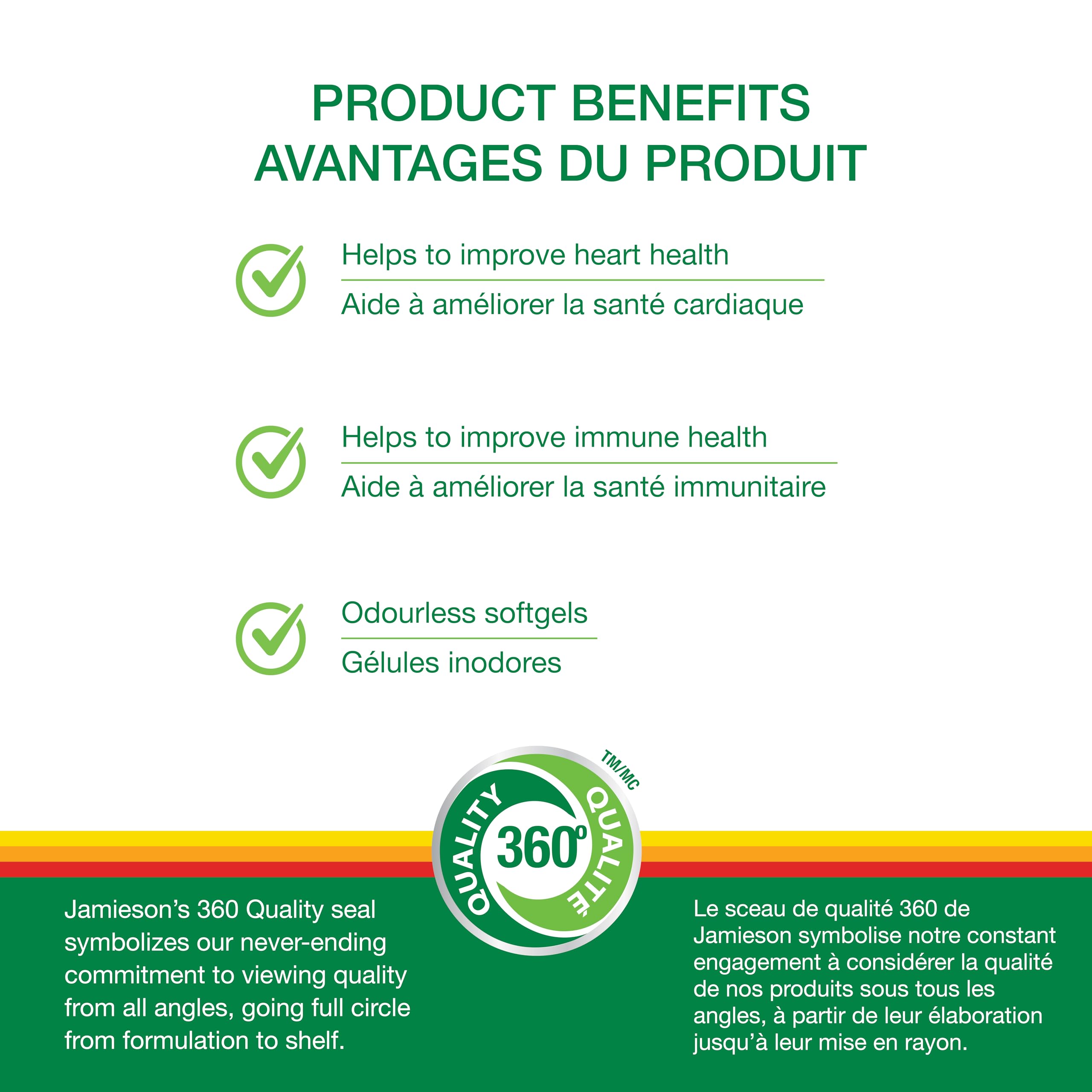 Jamieson Odourless Garlic 500 mg, Supports Heart Health, and Provides Immune Support. Non-GMO, Gluten-Free, 300 Softgels, Proudly Canadian 🍁 All In One Marketplace Canada