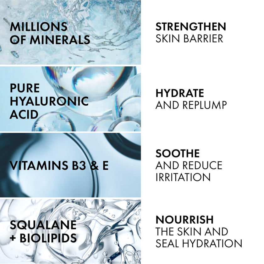 Vichy Minéral 89 face Moisturizer, 100H Moisture Boosting Fragrance Free Rich Cream with Hyaluronic Acid, Niacinamide, Vitamin E & Squalane, for Dry-Very Dry Skin, Recommended by Dermatologists, 50ml 🍁 All In One Marketplace Canada