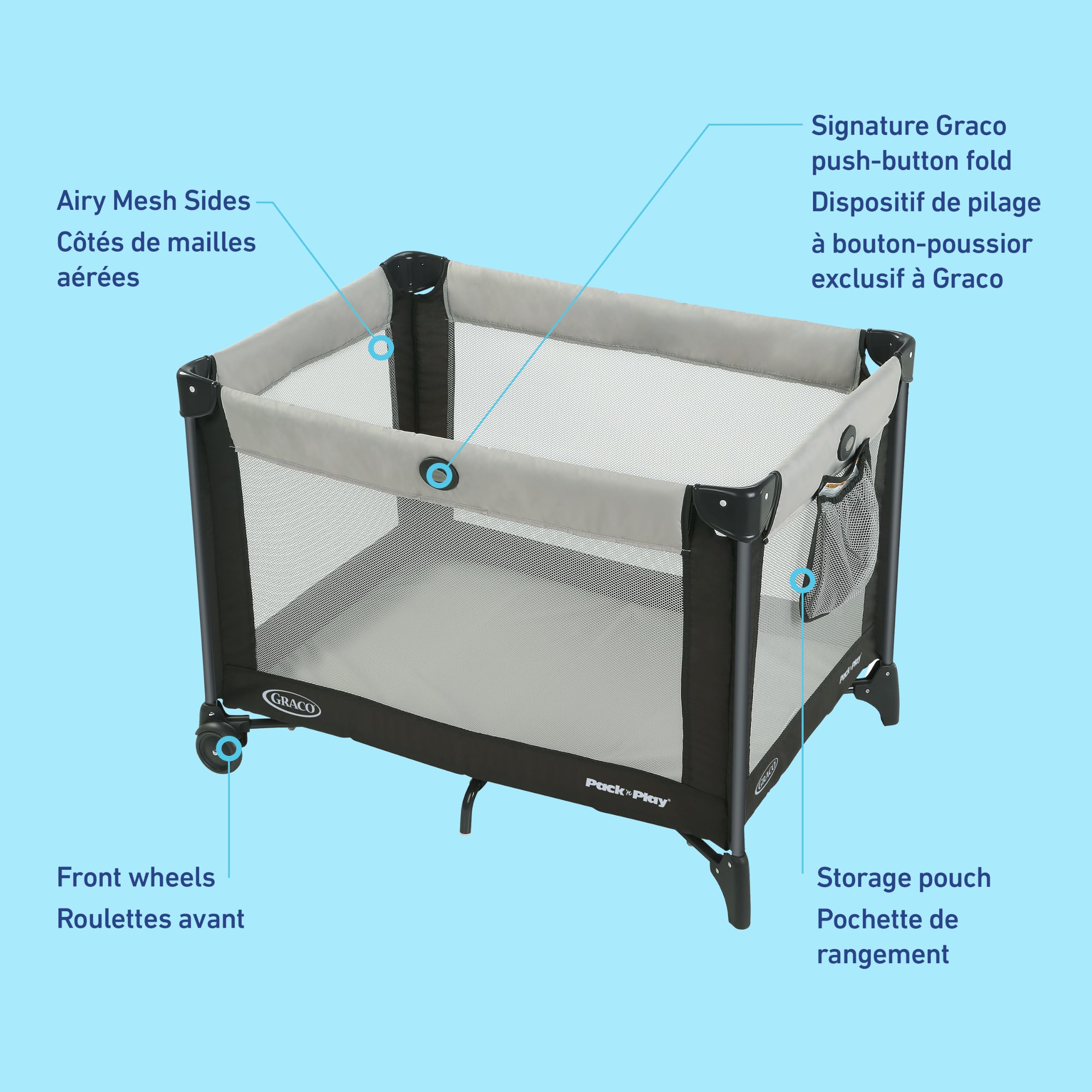 Graco Pack 'n Play Playard, Foldable Baby Playpen, Oakley 🍁 All In One Marketplace Canada