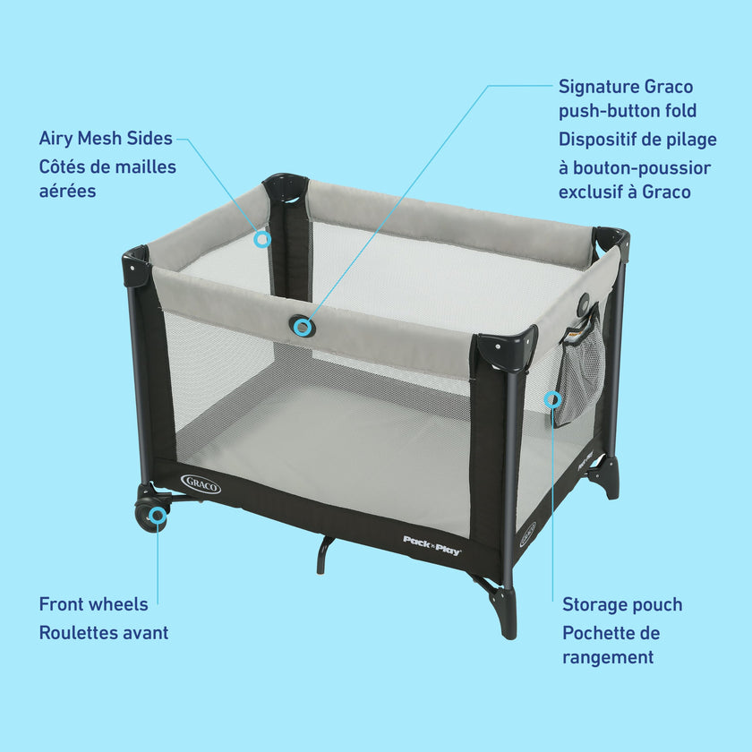 Graco Pack 'n Play Playard, Foldable Baby Playpen, Oakley 🍁 All In One Marketplace Canada