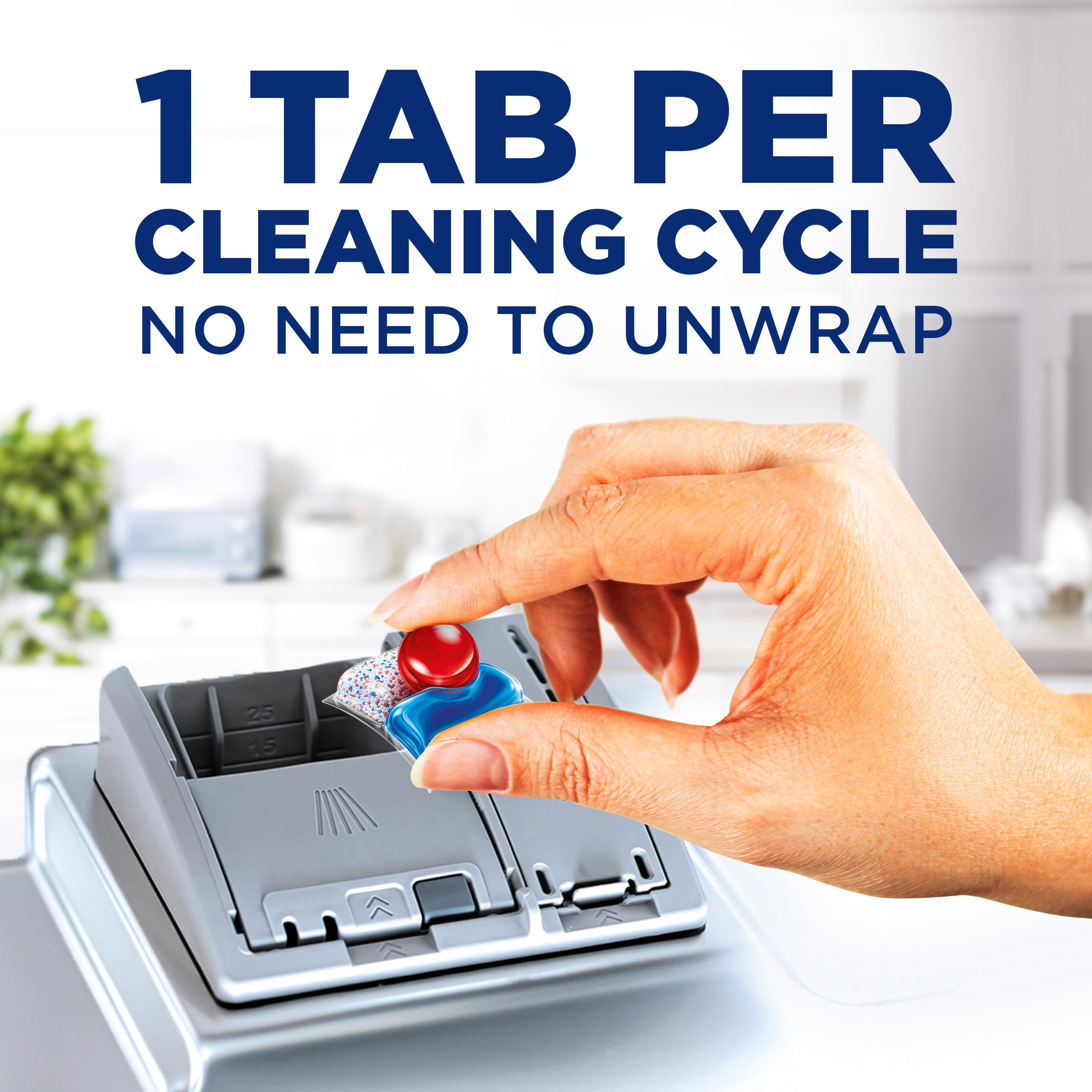 Finish Quantum Ultimate Dishwasher Detergent Pods, 3-Chamber Formula with Powerball, 2X Grease Fighting*, 24H Dried-On Stains, Deep Clean, Virtually Spotless Shine, No Pre-Rinse, 72 Tabs 🍁 All In One Marketplace Canada