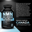 Nutratology® NMN Supplement - 1200 mg Per Serving - NAD+ Booster - Made In Canada - Premium 99% Purity - Protects Cellular Health & Supports Healthy Aging - 120 Capsules 🍁 All In One Marketplace Canada
