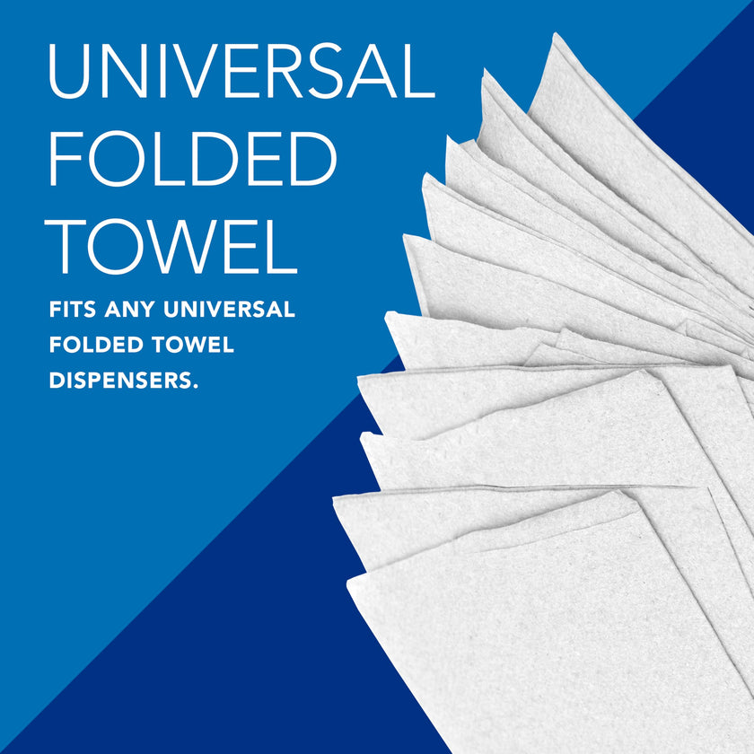 Scott Professional Universal Multifold Paper Towels, Bulk (01840), Absorbency Pockets, White, 9.2