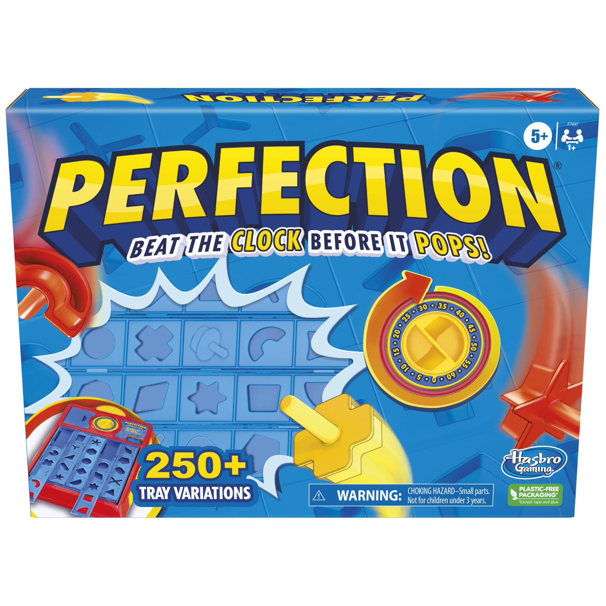 Perfection Game for Kids Ages 5 and Up, Pop Up Game, Customize The Tray for Over 250 Combinations, Kids Games, Games for 1+ Players (English & French) 🍁 All In One Marketplace Canada