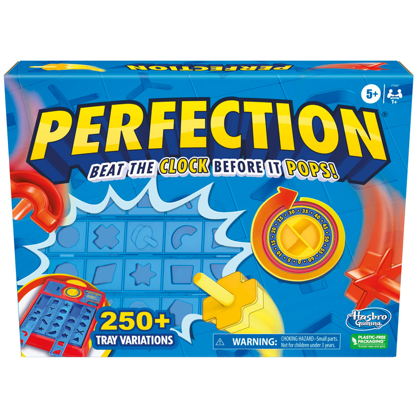 Perfection Game for Kids Ages 5 and Up, Pop Up Game, Customize The Tray for Over 250 Combinations, Kids Games, Games for 1+ Players (English & French) 🍁 All In One Marketplace Canada