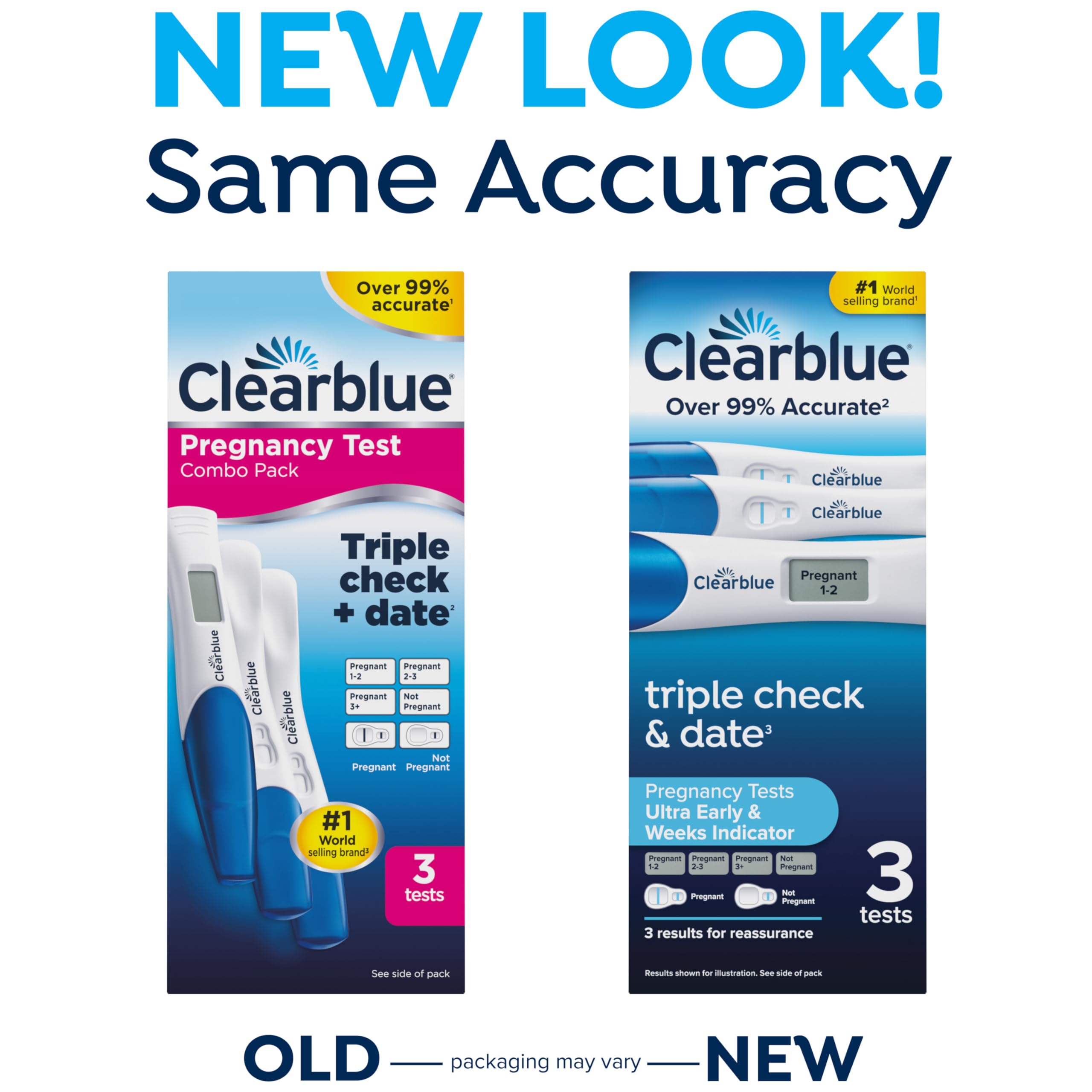 Clearblue Pregnancy Test Triple Check & Date Combo Pack, 3 Tests (1 Digital, 2 Visual) 🍁 All In One Marketplace Canada