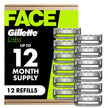 Gillette Labs Razors for Men, Razor Blades Refill, 5-Blade Cartridges, 12 Refills 🍁 All In One Marketplace Canada