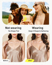 Niidor Adhesive Bra Sticky Strapless Backless Invisible Push up Silicone Bra for Women with Nipple Covers Creme A 🍁 All In One Marketplace Canada