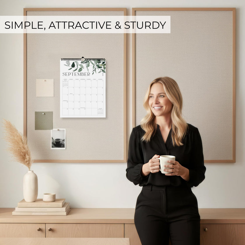 Aesthetic 2026-2027 Wall Calendar - Runs from January 2026 Until July 2027 - The Perfect Modern Greenery Calendar Planner for Easy Organizing 🍁 All In One Marketplace Canada