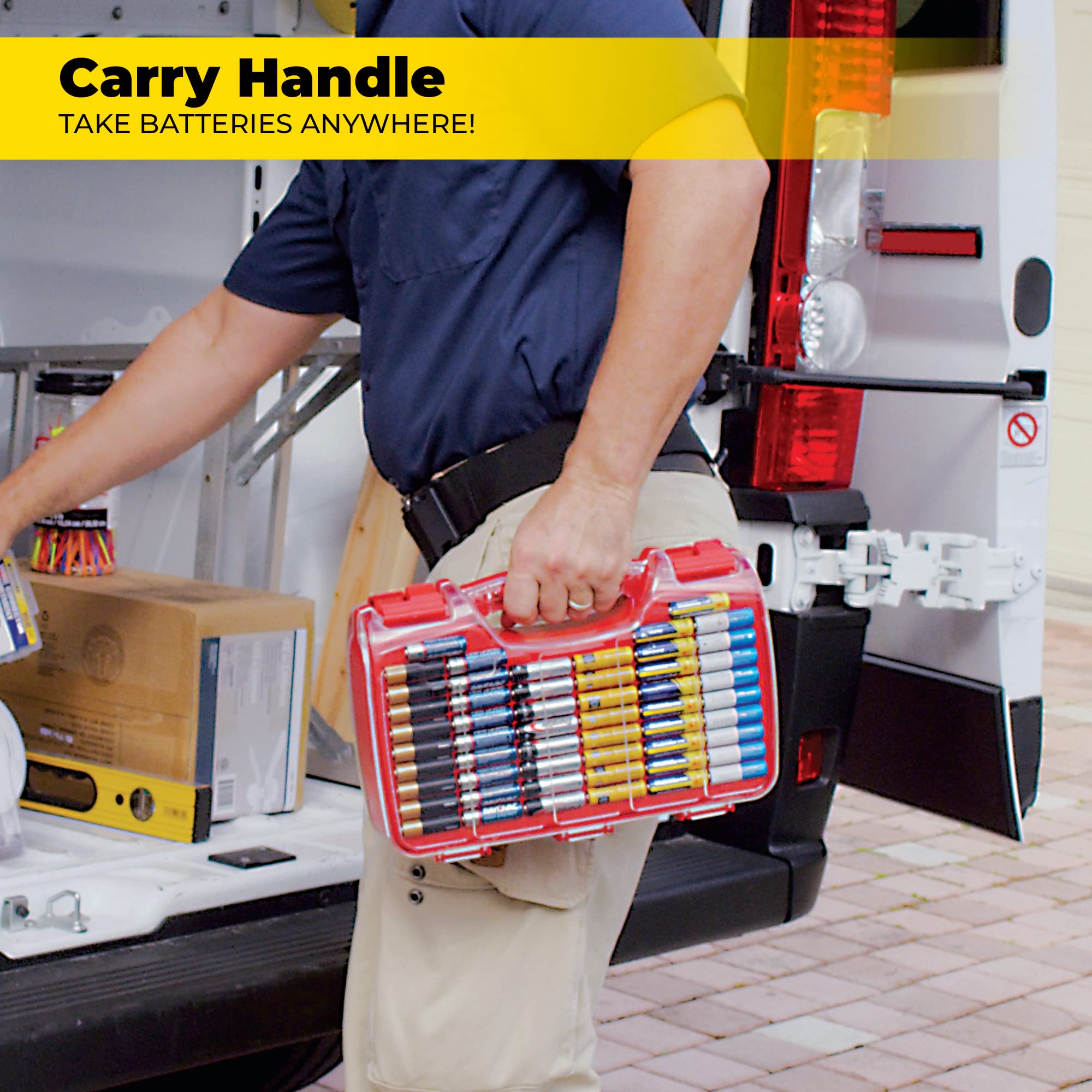 Ontel Battery Daddy 180 Battery Organizer and Storage Case with Tester, 1 Count, As Seen on TV 🍁 All In One Marketplace Canada