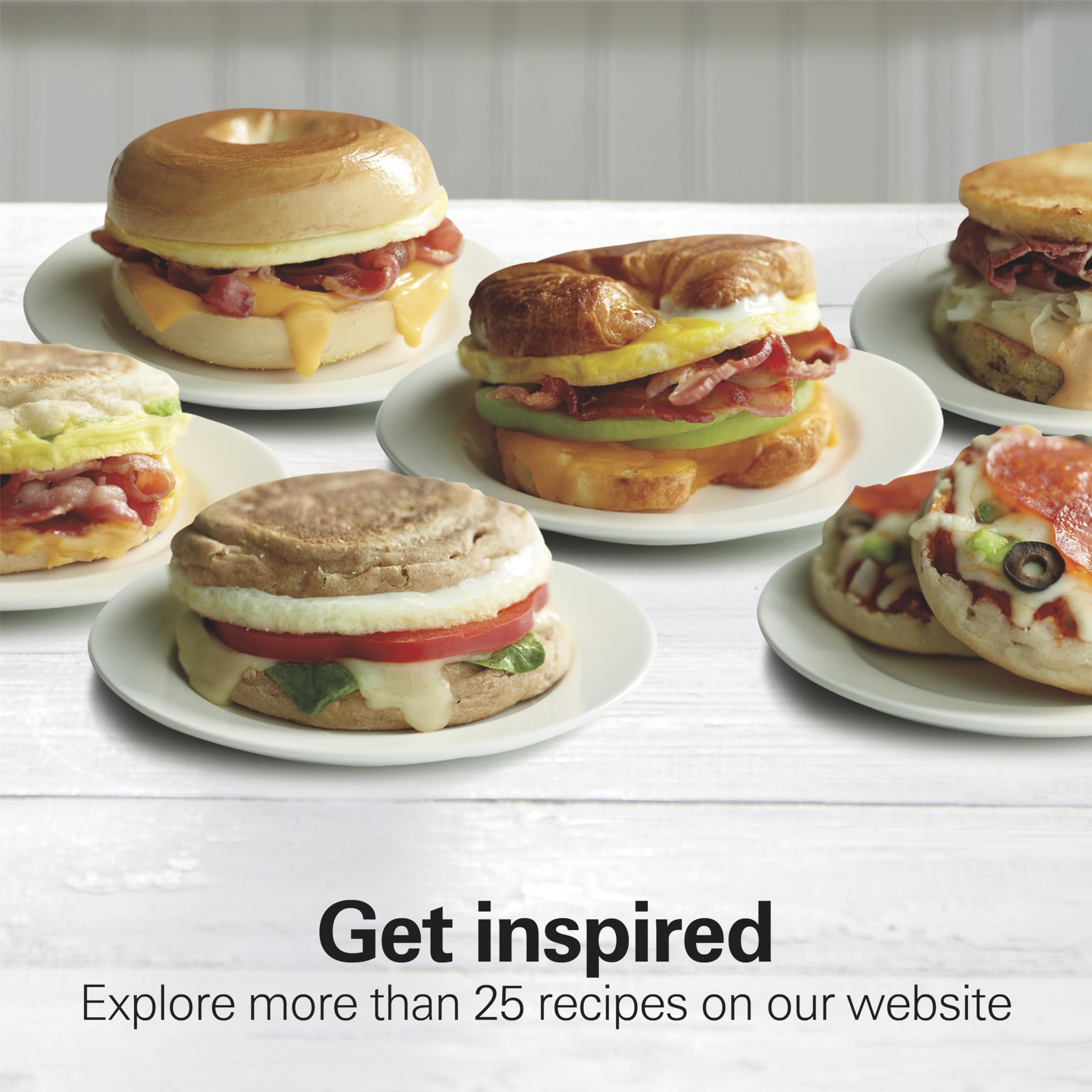 Hamilton Beach Breakfast Sandwich Maker with built in Digital Timer,600 W, PFAs Free, Silver (25478RC) 🍁 All In One Marketplace Canada