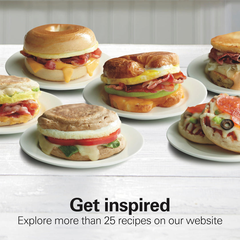 Hamilton Beach Breakfast Sandwich Maker with built in Digital Timer,600 W, PFAs Free, Silver (25478RC) 🍁 All In One Marketplace Canada