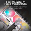 CORSAIR 3500X RS-R ARGB Mid-Tower PC Case – 3X Pre-Installed RS120-R ARGB Fans, GPU Anti-Sag Arm, Fits up to 10x 120mm Fans, Reverse Connection Motherboard Compatible – White 🍁 All In One Marketplace Canada