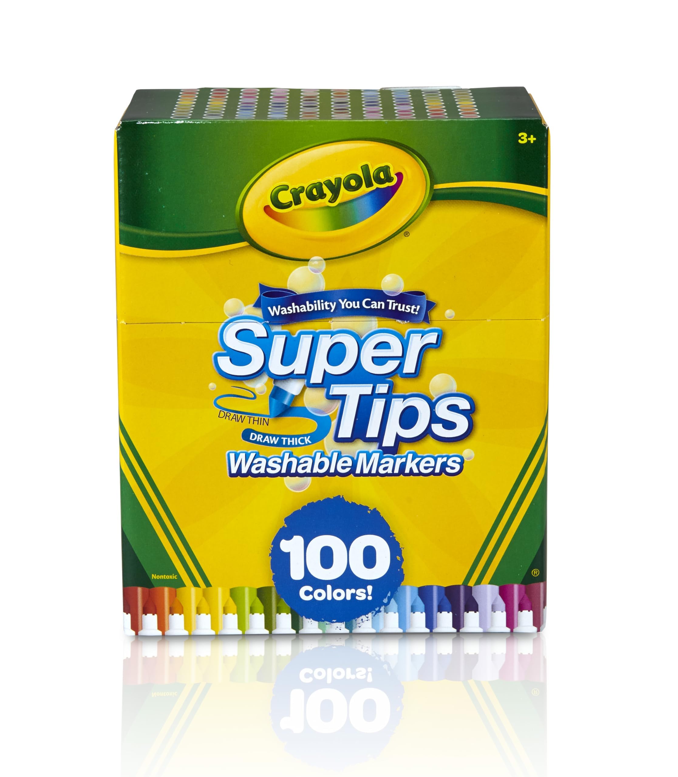 Crayola Super Tips Washable Markers, 100 Count, Bulk, Great for Kids 🍁 All In One Marketplace Canada